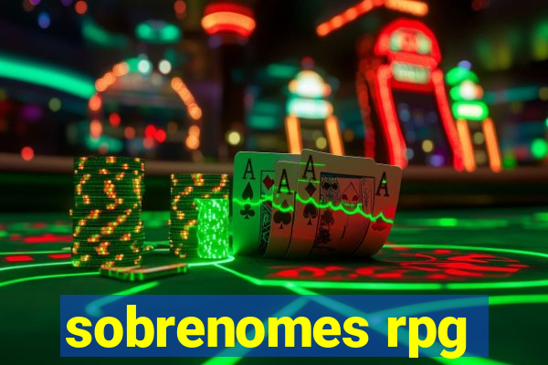 sobrenomes rpg